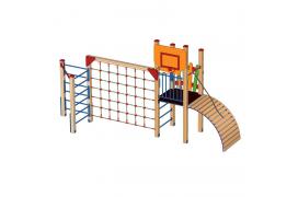 Детский спортивный комплекс (деревянные стойки) фото